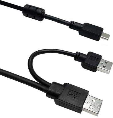 USB-A(Dual) to USB-C ｹｰﾌﾞﾙ(2.5m)