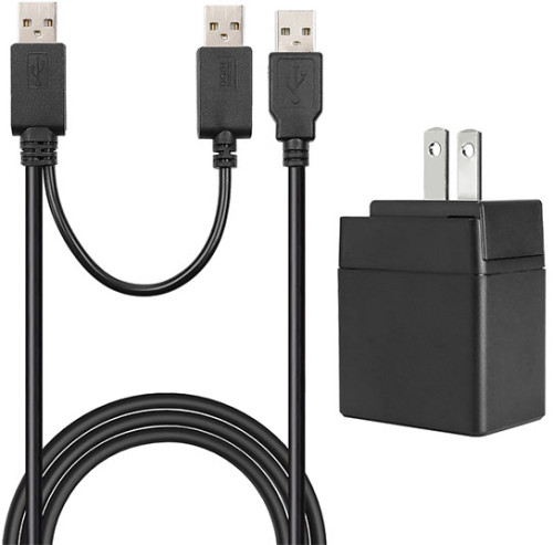 5V2AACｱﾀﾞﾌﾟﾀ+USB-A(Dual)ｹｰﾌﾞﾙｾｯﾄ