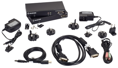 KVMｴｸｽﾃﾝﾀﾞｰ KIT DVI-D x 1 RJ45 x 1