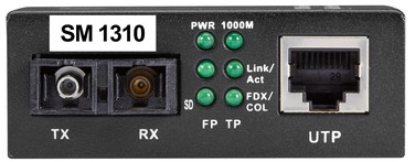 ﾒﾃﾞｨｺﾝ 10/100/1000 ETH SM 1310NM 10KM SC
