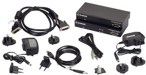 KVMｴｸｽﾃﾝﾀﾞｰｷｯﾄ(DVI-D/USB/光ﾌｧｲﾊﾞ)