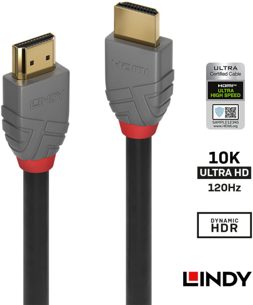 36952 1.0m ANTHRALINE HDMI2.1ｹｰﾌﾞﾙ
