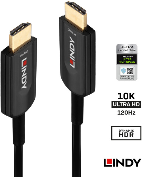 38380 10.0m HDMI2.1 10K対応光ﾊｲﾌﾞﾘｯﾄﾞｹｰﾌﾞﾙ